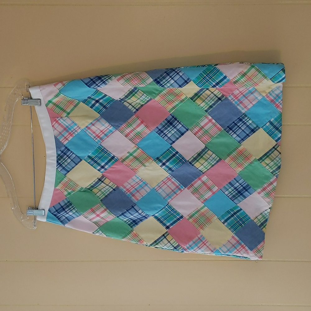 Tabi Colorful Patchwork A-Line Skirt Sz 12 EUC